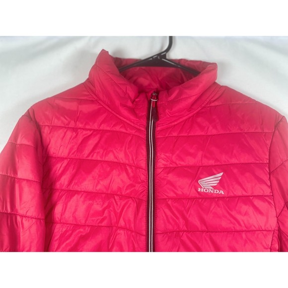 Honda Motorcycles Men's Puffer Jacket Coat Red Size Small